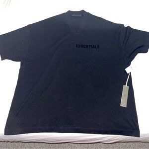 Essentials Black Men's V-Neck Shirt